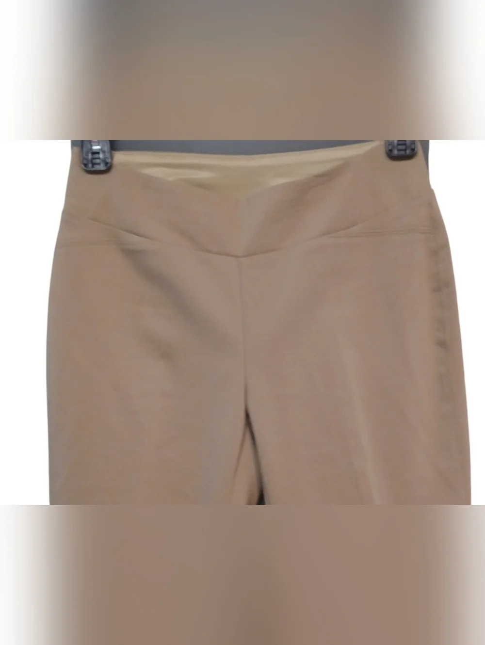 Investments - NWOT, Ladies Pull On Ankle Pants, Tan, Elastic Waist, 4P - Picture 6 of 11